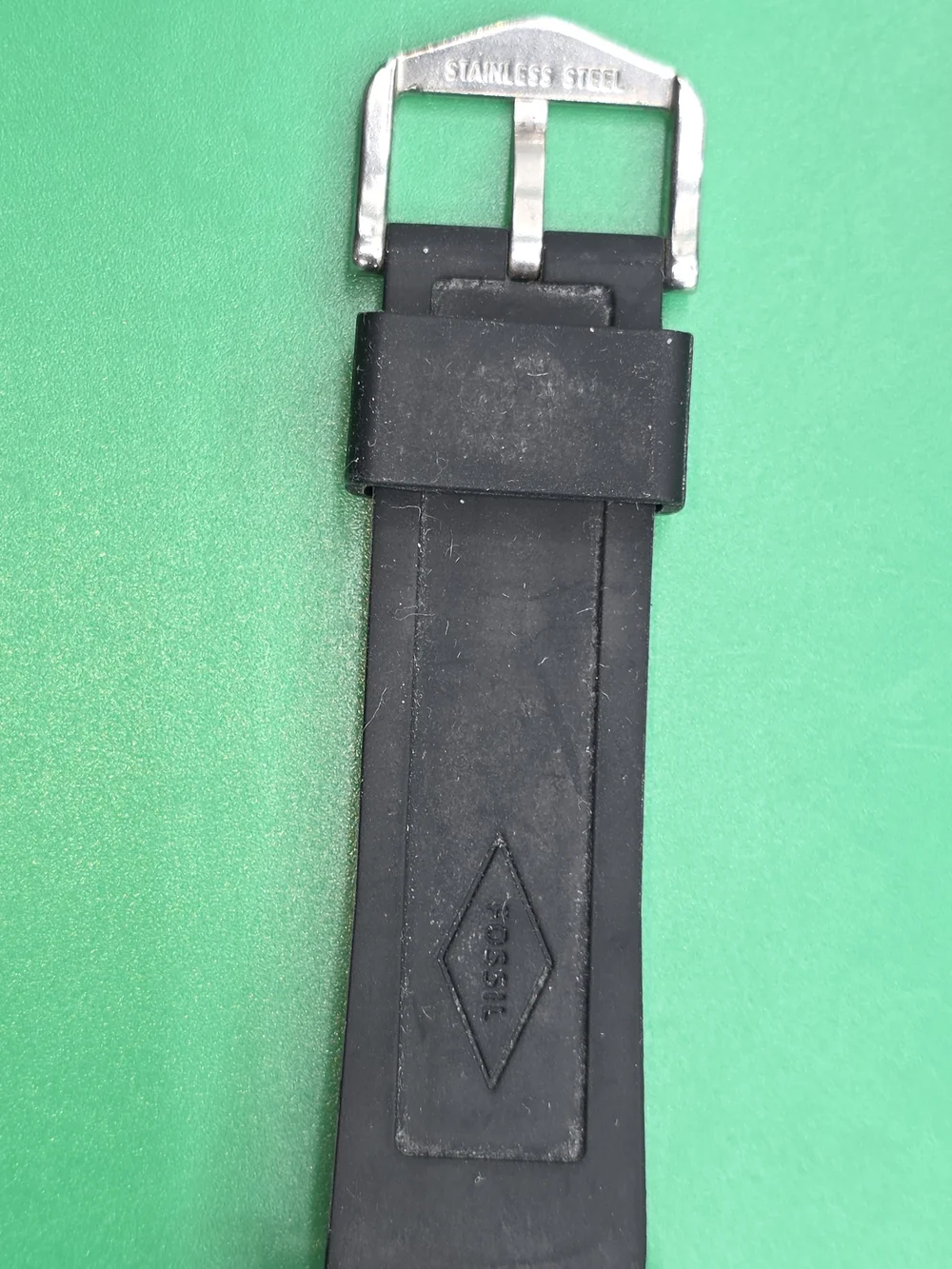 Fossil Gen 5 Garrett HR smartwatch with a black silicone strap
